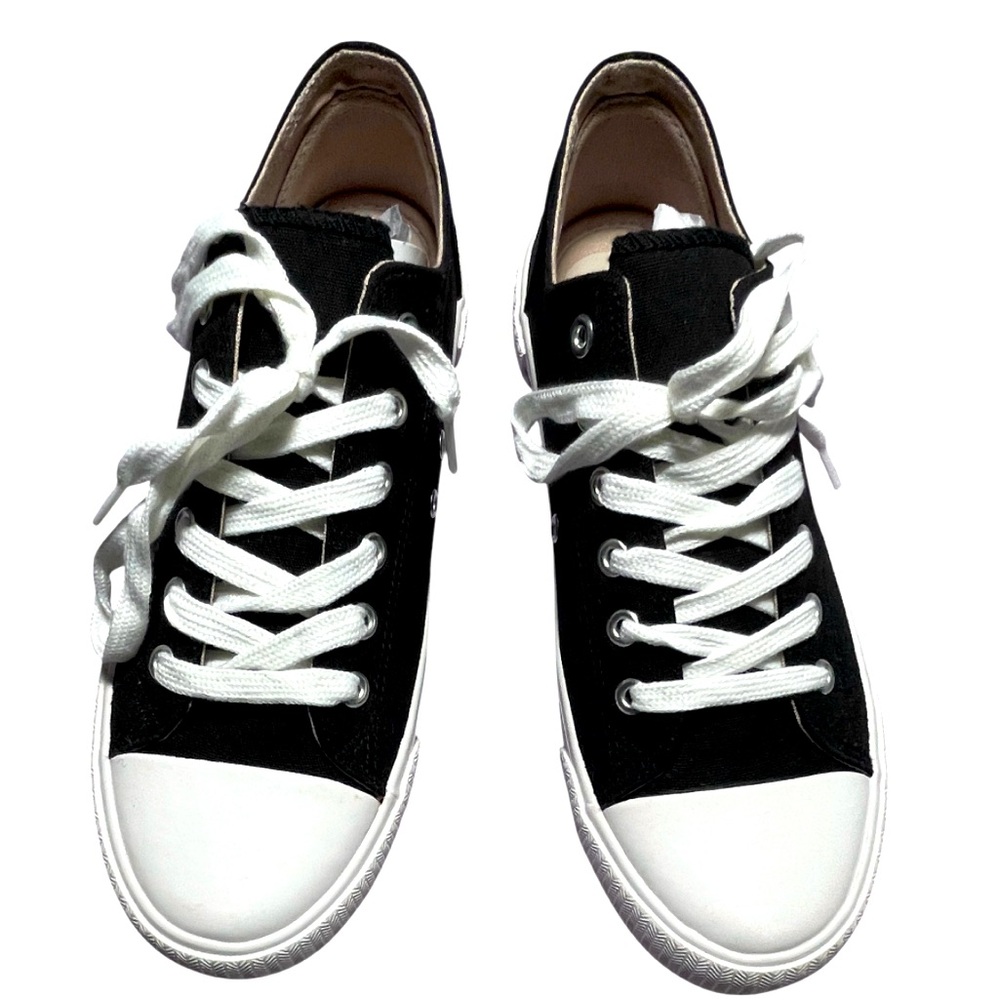 Sugar Women' Black Canvas Sneakers NEW